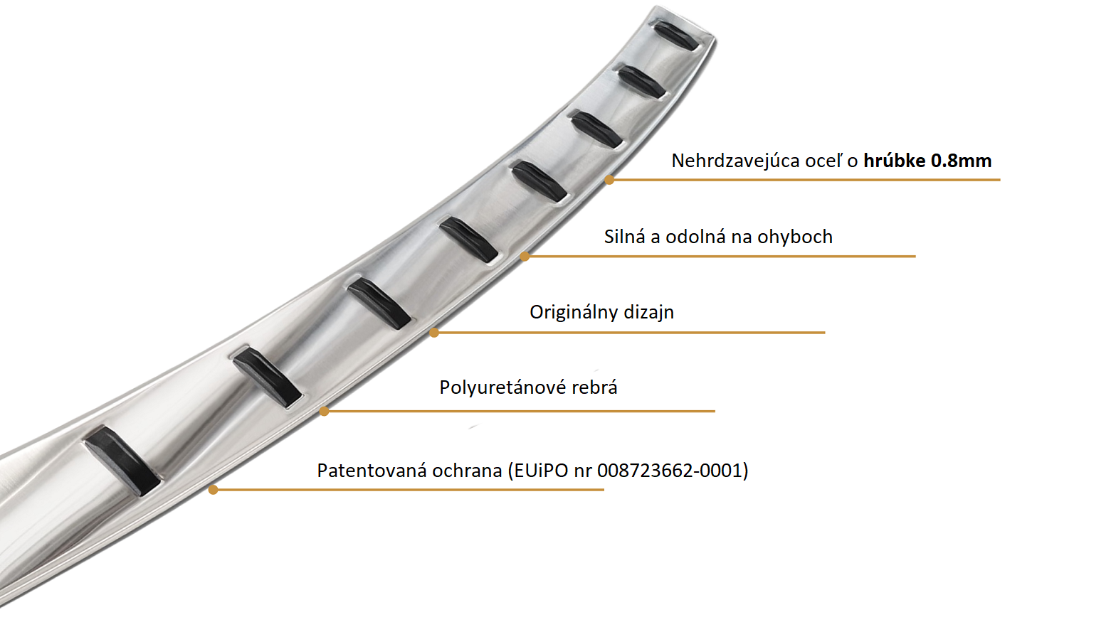 Nerezova lista  BMW 5 G31 Touring 2020 -